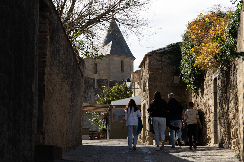 At the old town of Carcassonne