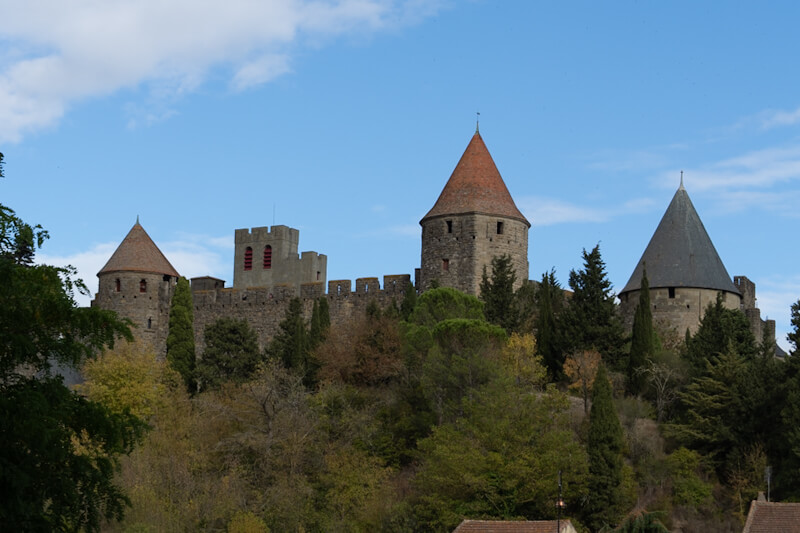 City with many towers - medieval Carcassonne