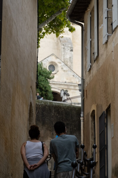 Exploring the old town of Avignon