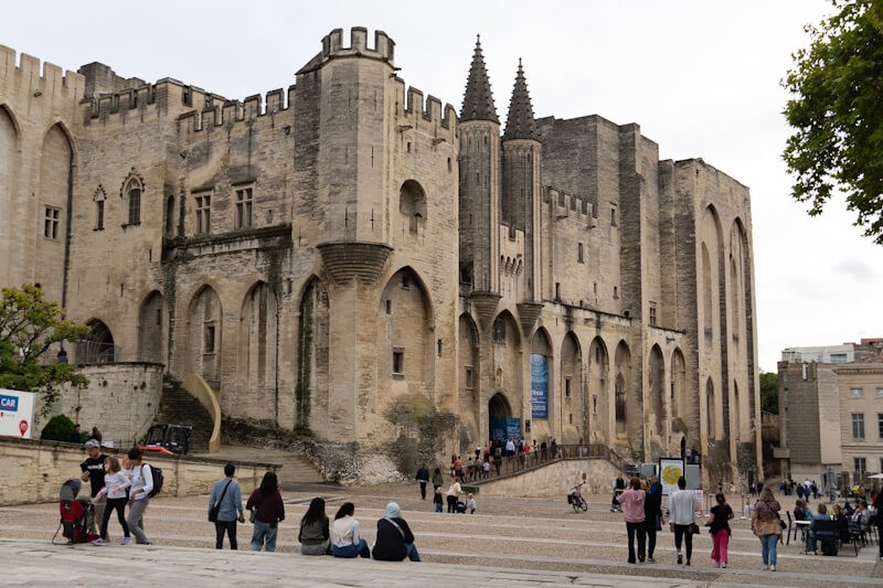 Entrance to the Pope`s Palace (Avignon)