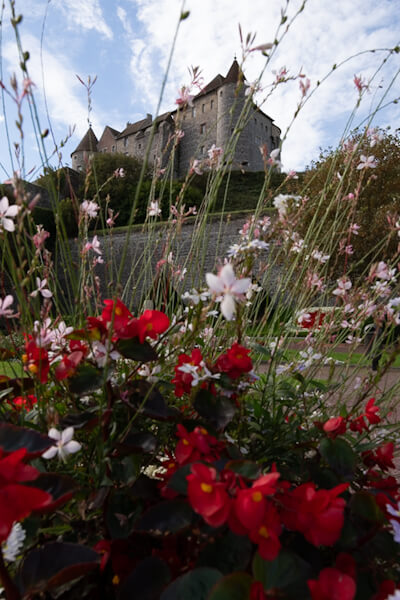 View from Canadian Memorial to Dieppe castle (Normandie)