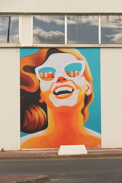 Wall art at Trouville-sur-mer (Normandie)