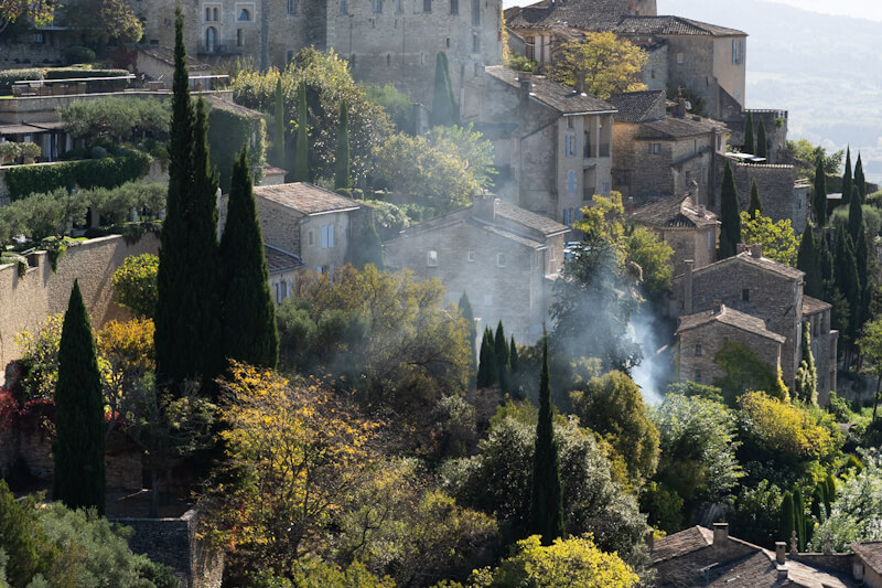Gordes sits on top of a mountain