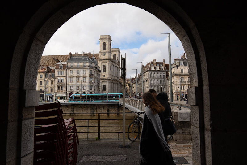 In the Arcades of Besancon