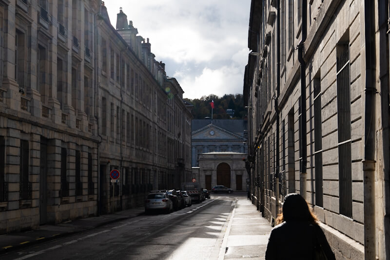 At historic Besancon city