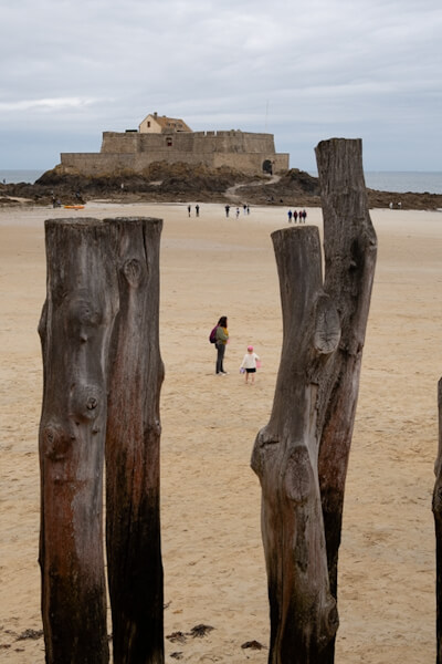 Fort National at the beach oof Saint-Malo