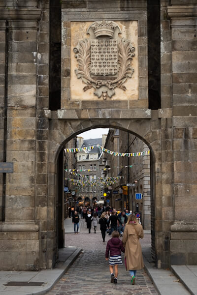 Gate to the old town of Saint-Malo