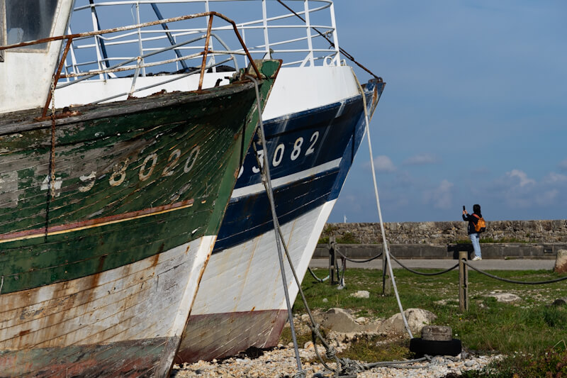 Old fisher boats in Camaret-sur-Mer (Bretagne)