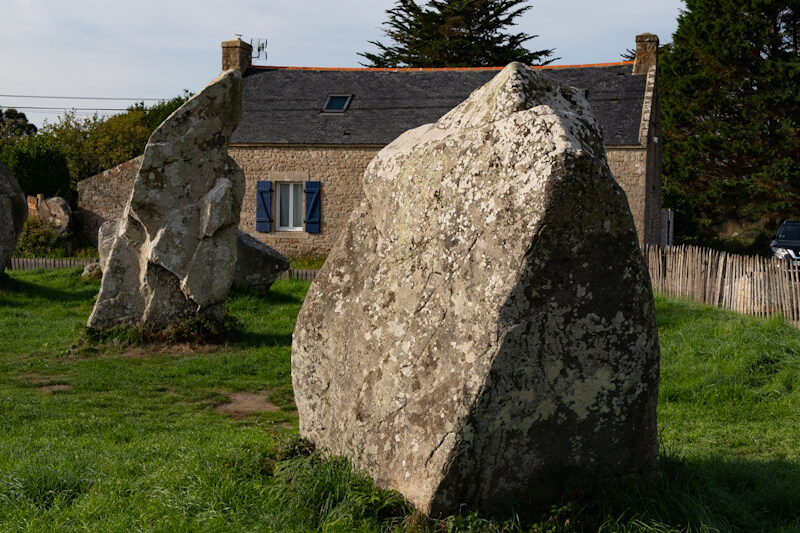 At the Menhirs of Kerzerho (Bretagne)
