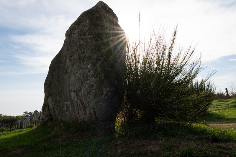 Standing stones in Bretagne (motorhome camping in France)
