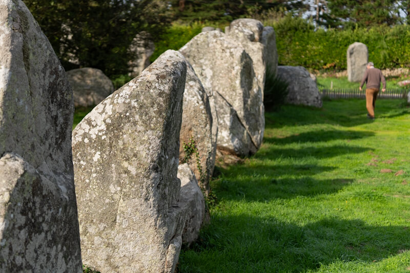 Menhirs (standing stones) of Kerzerho , Bretagne