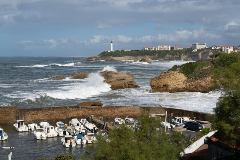 At the old harbour of Biarritz