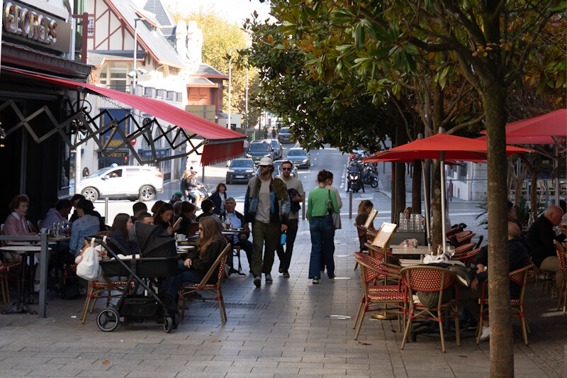 Street cafe at Biarritz