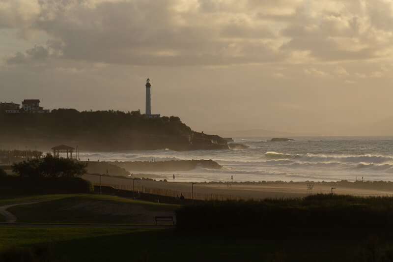 View of Biarritz lighthouse