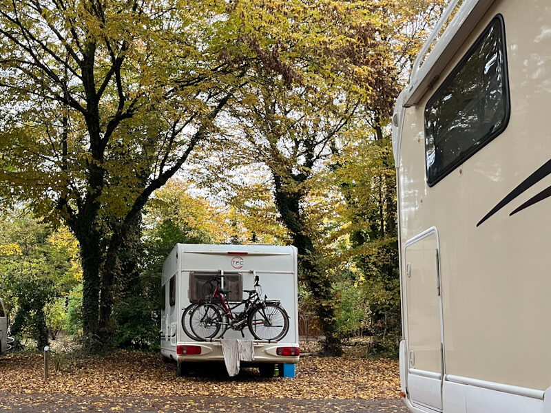 Campsite in eastern France (motorhome camping in France)