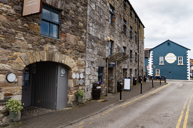 Old storage buildings at Dungarvan harbour