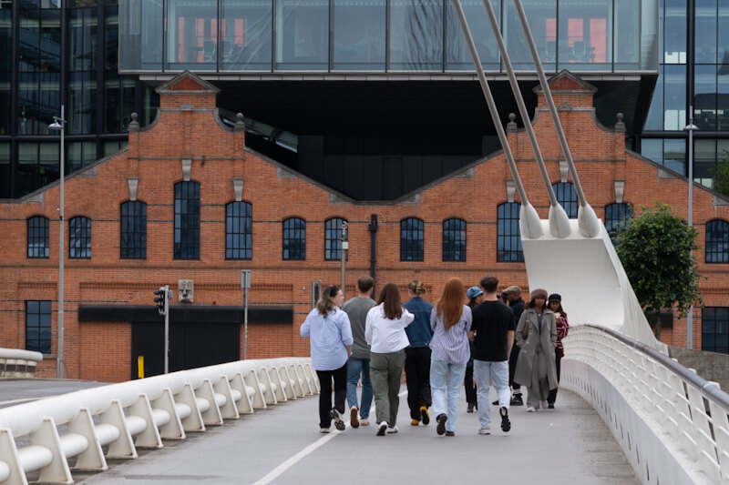 On Samuel Beckett Bridge