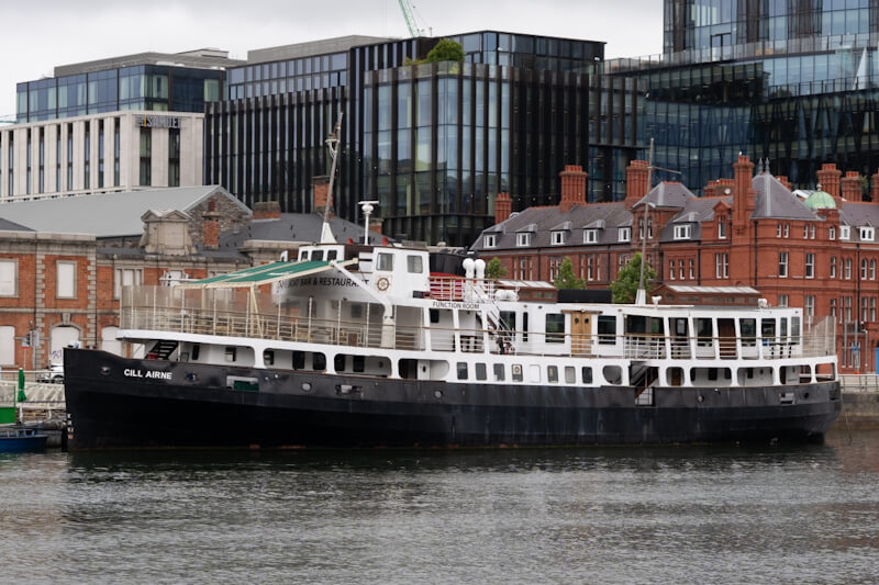 Restaurant ship in the docklands