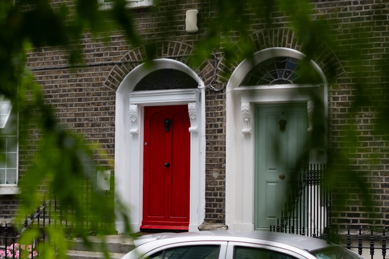 Dublin is known for it`s colourful doors