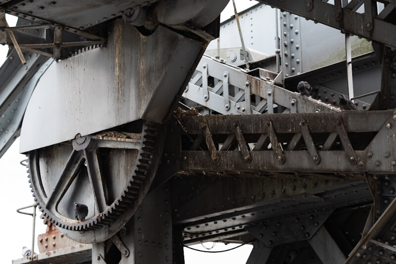 Old lift bridge in Dublin docklands