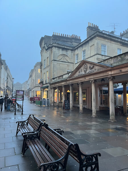 At the Roman Baths in Bath