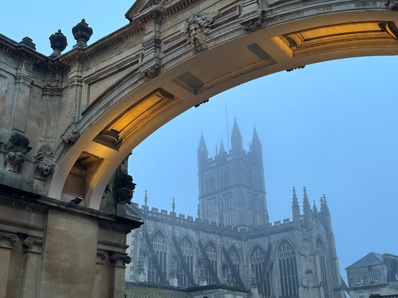 View from Archway to Bath Abbey