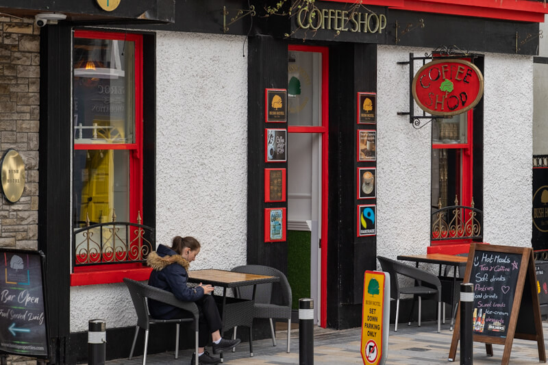 Coffee shop in town