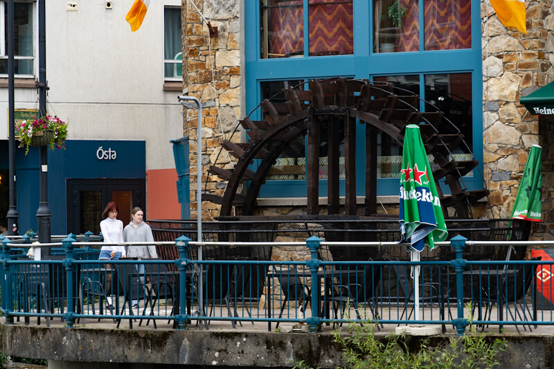 At the old mill, now pub-restaurant