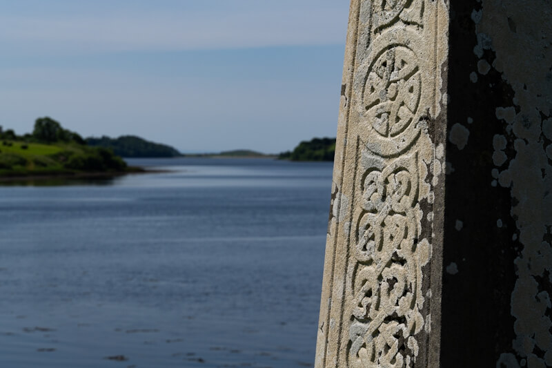 View from the Abbey graveyard over Donegal Bay