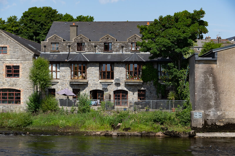 Old buildings at the river