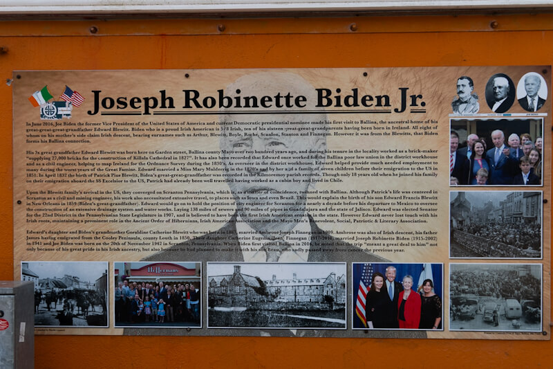 Joe Biden`s ancestors were from Ballina