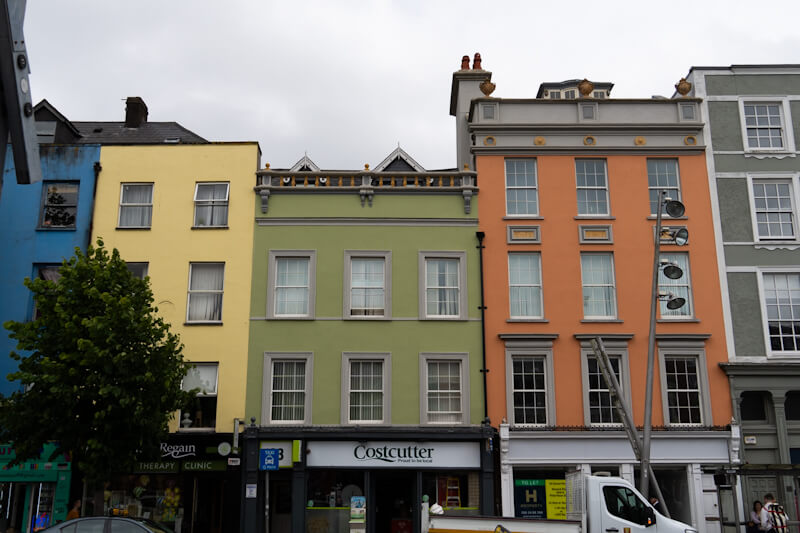 Colourful houses downtown